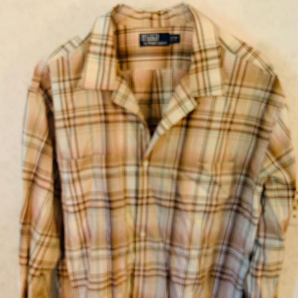 Long sleeve polo button up